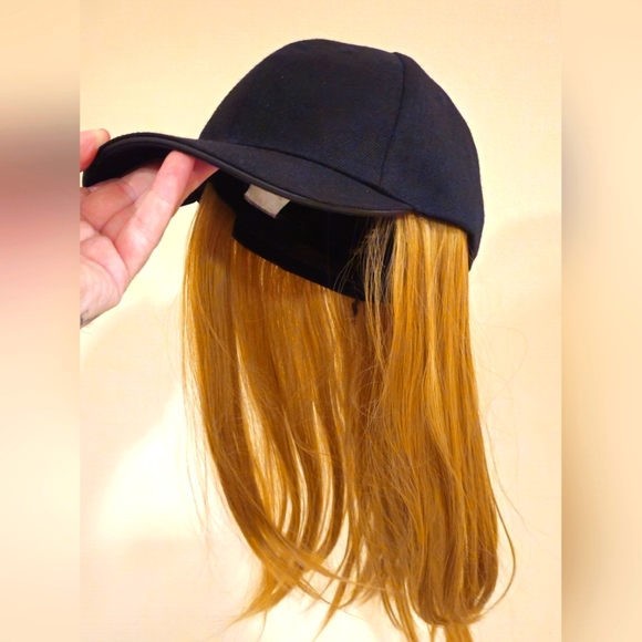 someone sundays Accessories - Someone Sunday hat wig with real feeling hair in like new condition Ajustable